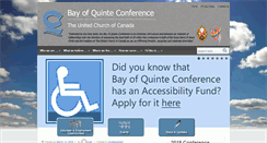 Desktop Screenshot of bayofquinteconference.ca