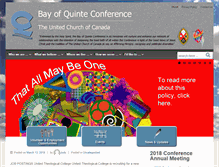 Tablet Screenshot of bayofquinteconference.ca